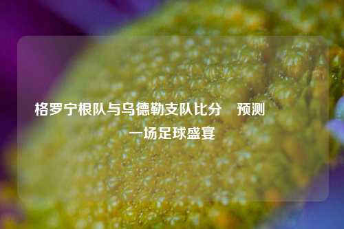 格罗宁根队与乌德勒支队比分⚽预测👉一场足球盛宴