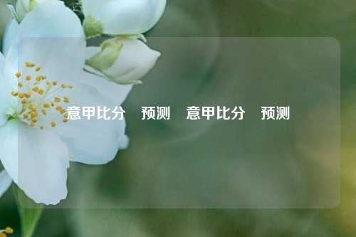 意甲比分⚽预测⚽意甲比分⚽预测