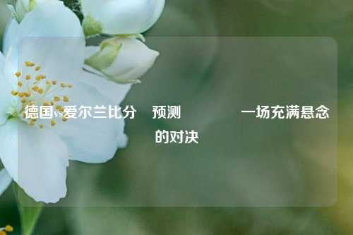 德国vs爱尔兰比分⚽预测🏀一场充满悬念的对决