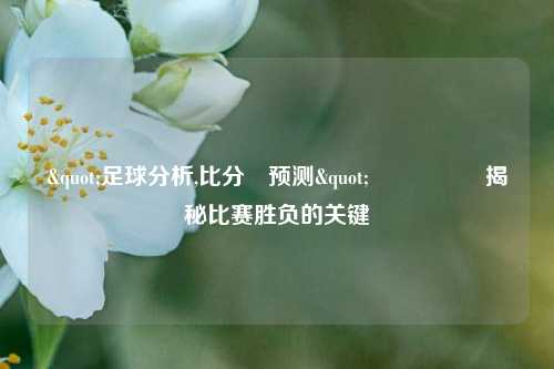 "足球分析,比分⚽预测"🎖️揭秘比赛胜负的关键