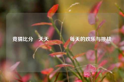 竞猜比分⚽天天🏆每天的欢乐与挑战