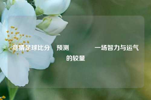 竞猜足球比分⚽预测🥉一场智力与运气的较量