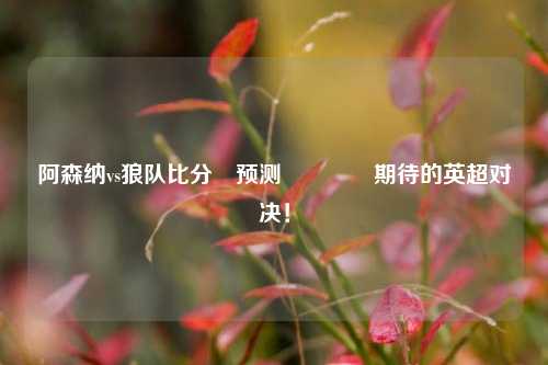 阿森纳vs狼队比分⚽预测🏆期待的英超对决！