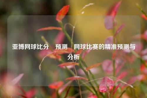 亚博网球比分⚽预测⚾网球比赛的精准预测与分析