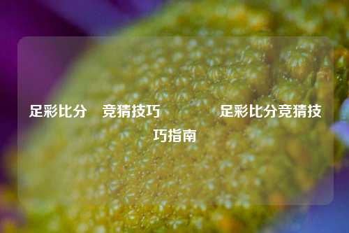 足彩比分⚽竞猜技巧🌈足彩比分竞猜技巧指南