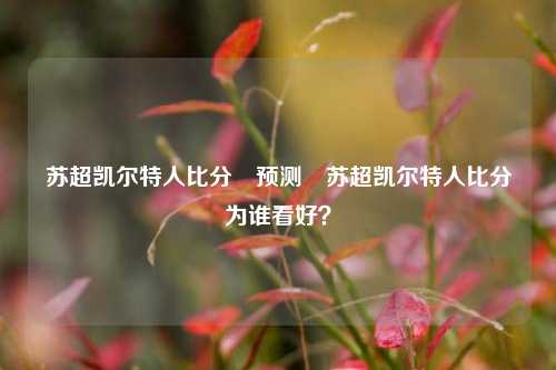 苏超凯尔特人比分⚽预测⚾苏超凯尔特人比分为谁看好？