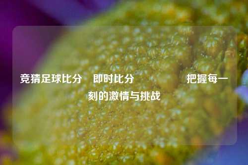竞猜足球比分⚽即时比分⚽👈把握每一刻的激情与挑战