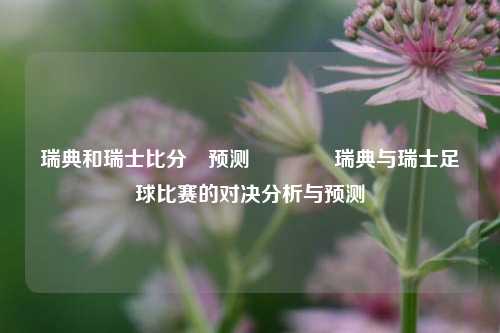 瑞典和瑞士比分⚽预测🏀瑞典与瑞士足球比赛的对决分析与预测
