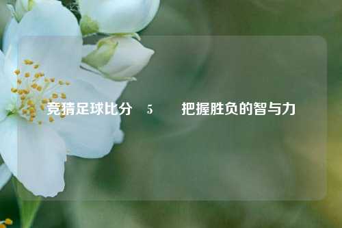 竞猜足球比分⚽5✌️把握胜负的智与力
