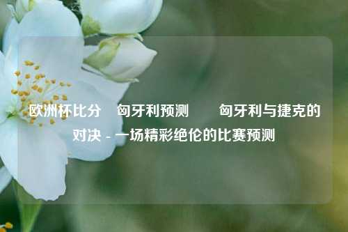 欧洲杯比分⚽匈牙利预测✌️匈牙利与捷克的对决 - 一场精彩绝伦的比赛预测