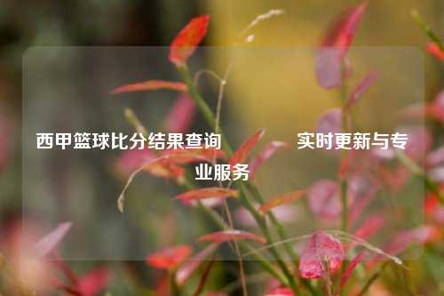 西甲篮球比分结果查询👉实时更新与专业服务