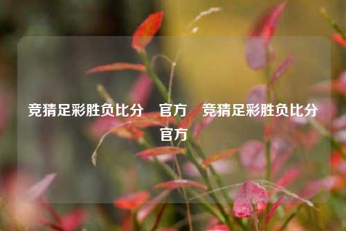 竞猜足彩胜负比分⚽官方⚾竞猜足彩胜负比分⚽官方