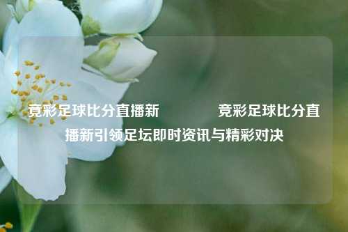 竟彩足球比分直播新🏆竞彩足球比分直播新引领足坛即时资讯与精彩对决