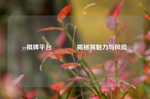 yy棋牌平台🏅揭秘其魅力与风险