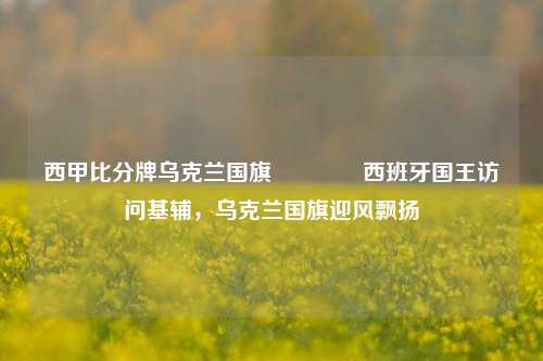 西甲比分牌乌克兰国旗🏅西班牙国王访问基辅，乌克兰国旗迎风飘扬