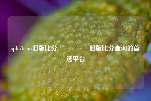 spbo1com旧版比分🎖️旧版比分查询的首选平台