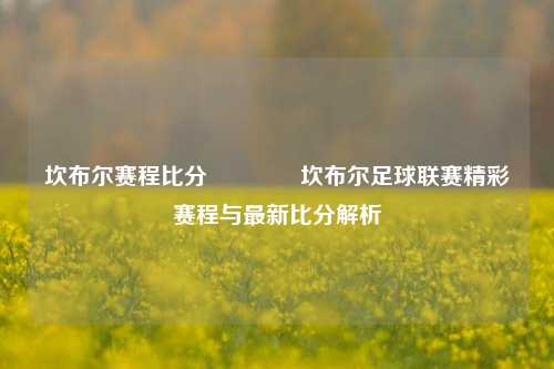 坎布尔赛程比分🌈坎布尔足球联赛精彩赛程与最新比分解析