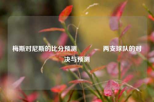 梅斯对尼斯的比分预测🌈两支球队的对决与预测
