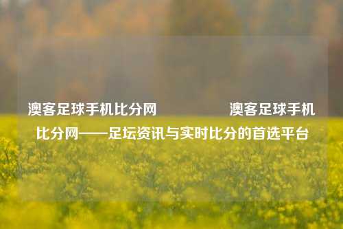 澳客足球手机比分网🎖️澳客足球手机比分网——足坛资讯与实时比分的首选平台
