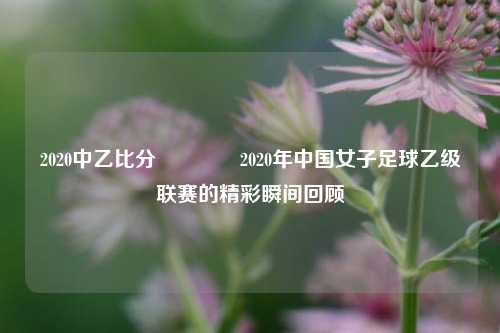 2020中乙比分🥈2020年中国女子足球乙级联赛的精彩瞬间回顾