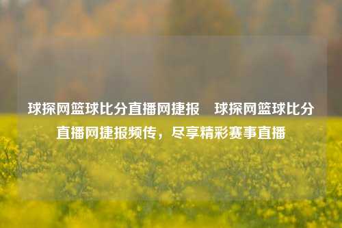 球探网篮球比分直播网捷报⚽球探网篮球比分直播网捷报频传，尽享精彩赛事直播