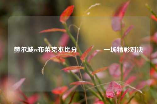 赫尔城vs布莱克本比分🌈一场精彩对决