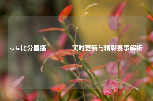wcba比分直播🏐实时更新与精彩赛事解析