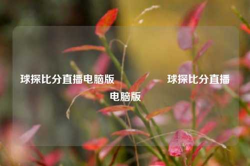 球探比分直播电脑版🎖️球探比分直播电脑版