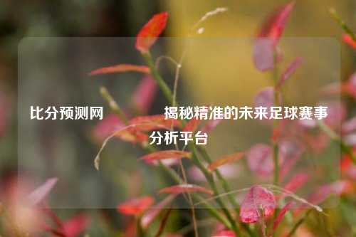 比分预测网🥎揭秘精准的未来足球赛事分析平台