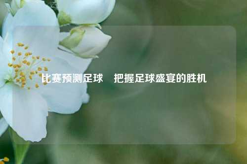比赛预测足球⚾把握足球盛宴的胜机