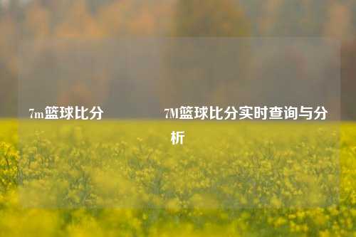 7m篮球比分🥉7M篮球比分实时查询与分析
