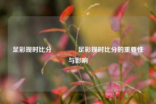 足彩现时比分🏅足彩现时比分的重要性与影响
