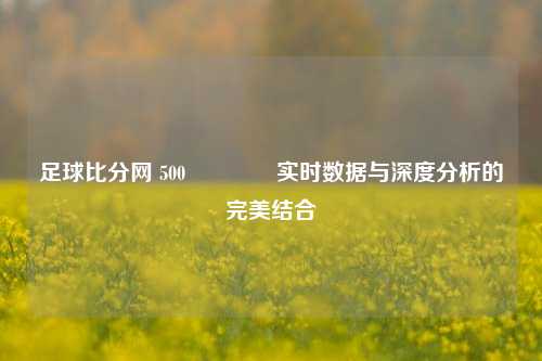 足球比分网 500🏅实时数据与深度分析的完美结合