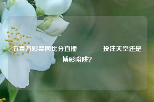 五百万彩票网比分直播🏆投注天堂还是博彩陷阱？