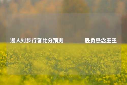 湖人对步行者比分预测🌈胜负悬念重重