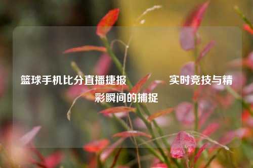 篮球手机比分直播捷报👉实时竞技与精彩瞬间的捕捉