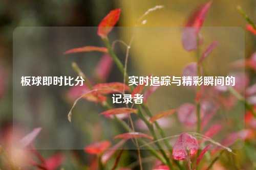 板球即时比分🌈实时追踪与精彩瞬间的记录者