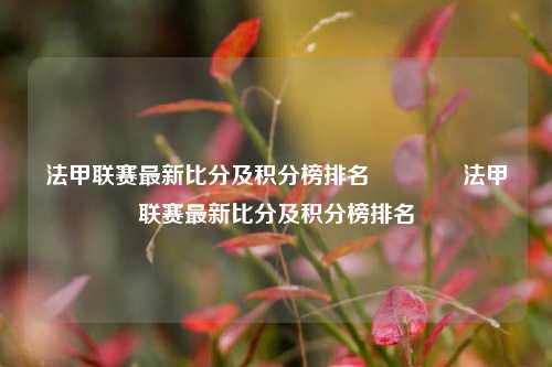 法甲联赛最新比分及积分榜排名👍法甲联赛最新比分及积分榜排名