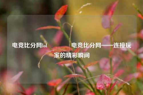 电竞比分网lol👍电竞比分网——连接玩家的精彩瞬间