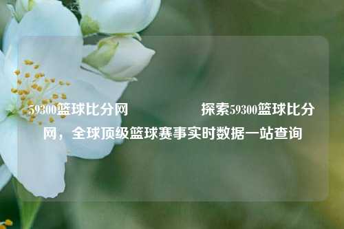 59300篮球比分网🎖️探索59300篮球比分网，全球顶级篮球赛事实时数据一站查询