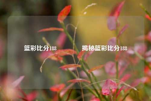 篮彩比分188🥎揭秘篮彩比分188