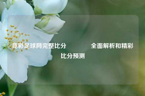 竞彩足球网完整比分🏆全面解析和精彩比分预测