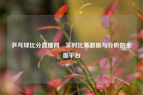 乒乓球比分直播网⚾实时比赛数据与分析的全面平台