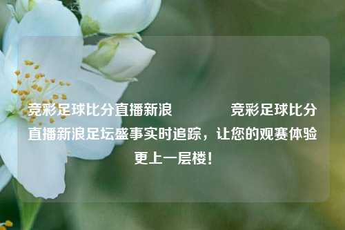 竞彩足球比分直播新浪🏀竞彩足球比分直播新浪足坛盛事实时追踪，让您的观赛体验更上一层楼！