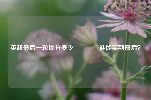 英超最后一轮比分多少🥉谁能笑到最后？