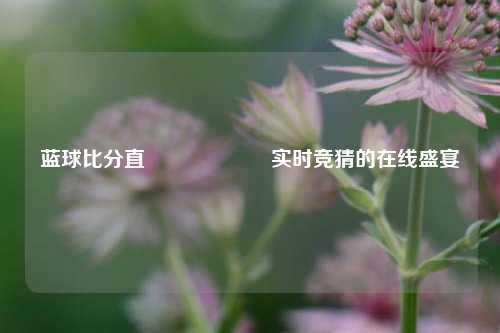 蓝球比分直墦🎖️实时竞猜的在线盛宴