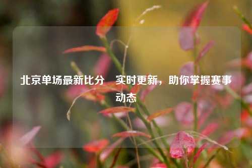 北京单场最新比分⚽实时更新，助你掌握赛事动态