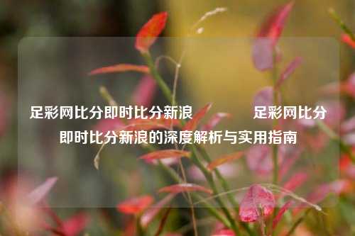 足彩网比分即时比分新浪🥎足彩网比分即时比分新浪的深度解析与实用指南
