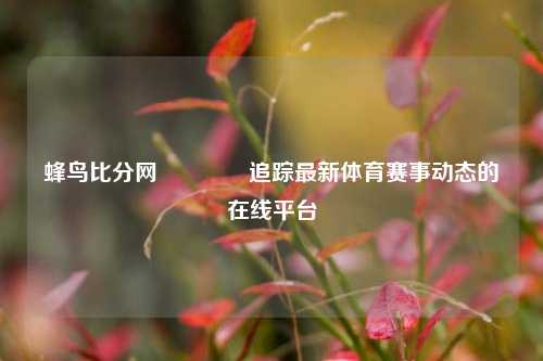 蜂鸟比分网🏀追踪最新体育赛事动态的在线平台