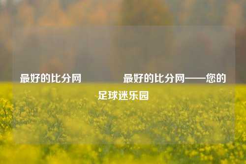 最好的比分网🌈最好的比分网——您的足球迷乐园